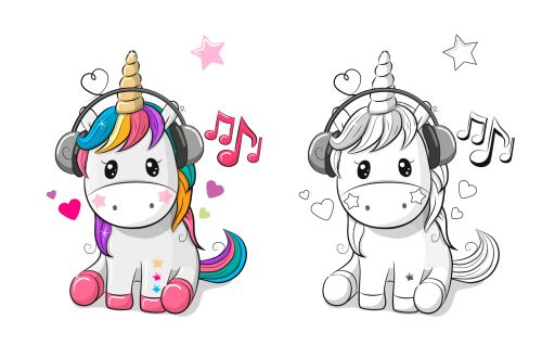 VKLAD ZS Magic Unicorn - omalovánka