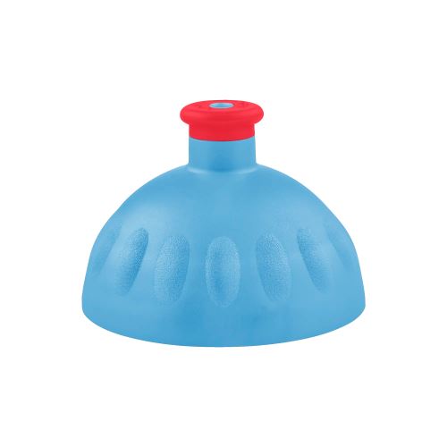 Víčko středně modré/zátka červená (1)