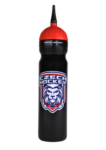 Hokejová lahev 1,0l černá Český lev N
